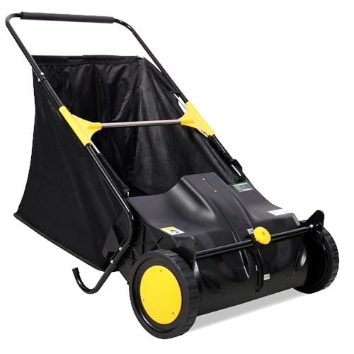 HRVEOCEI 21 Inch Push Lawn Sweeper